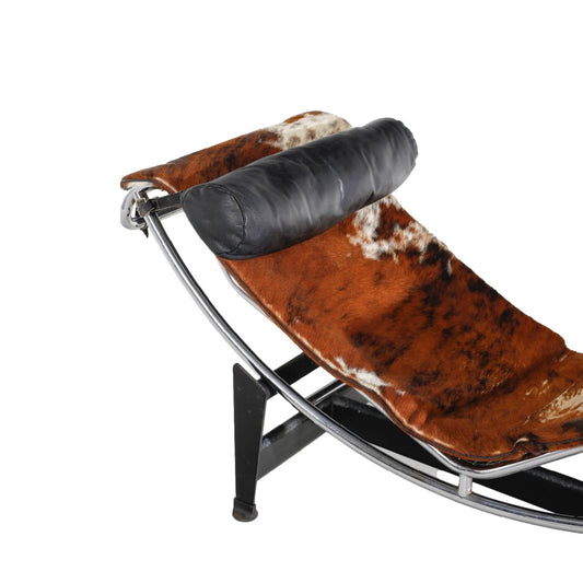 LC4 Chaise Longue in Leather by Le Corbusier for Cassina